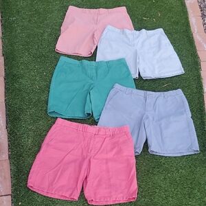 Bundle Of 5 Boyfriend Roll-Up Shorts Khakis By GAP Size 12